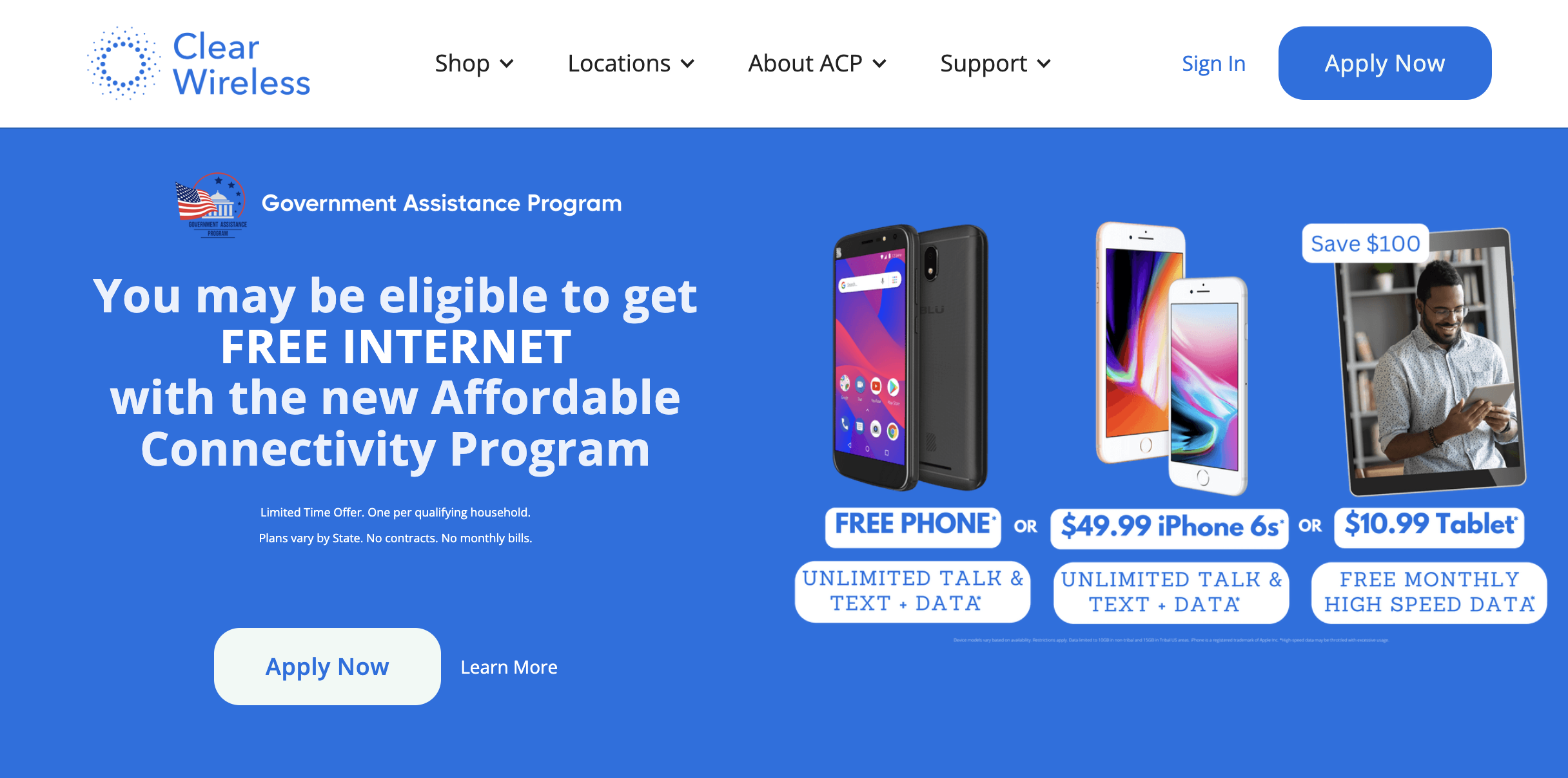 Clear wireless free smartphone with free monthly service apply now 